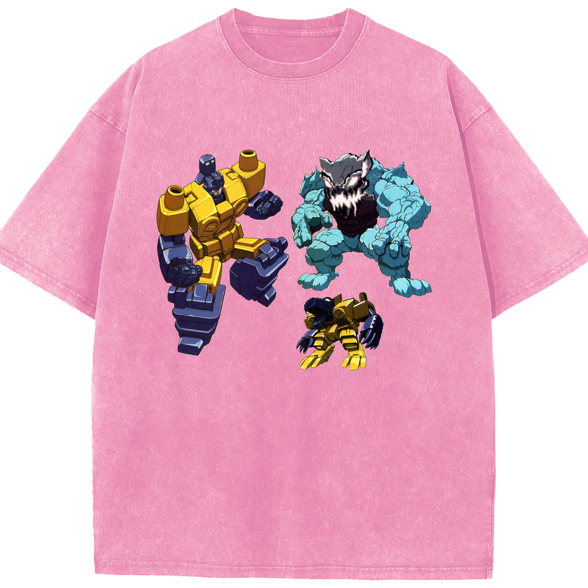 （画像用）  綿100% ヴィンテージ風 半袖Tシャツ（フロントプリント）